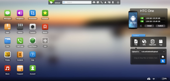airdroid-web
