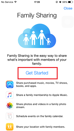 Get Family Sharing Started