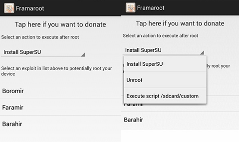 Root Android with Framaroot