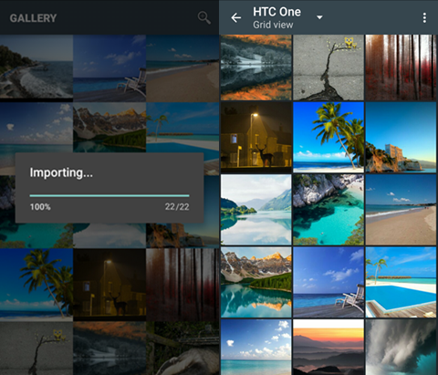 Import HTC Photos to Samsung