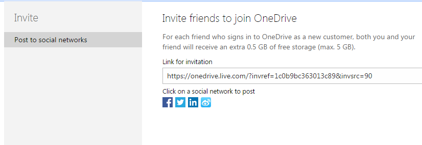 Invite Friends To Join OneDrive