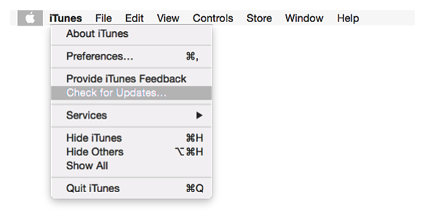 iTunes Check for Update