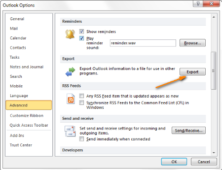 outlook2010-export-contacts