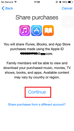 Share Purchases with iOS 8 Family Sharing