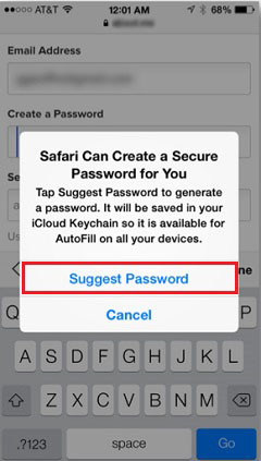 Suggest Password