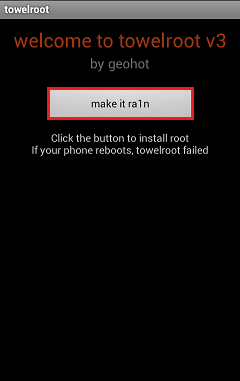 Root Android with Towelroot